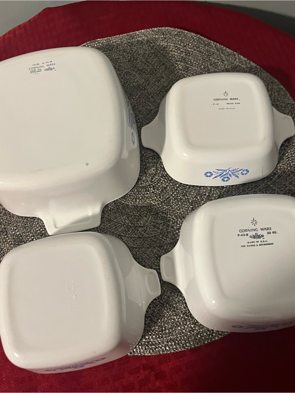 🩷 Antique/Vintage Corningware Bakeware Set - Design Blue Cornflower - Picture 8 of 12